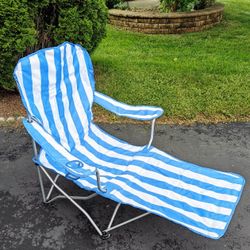 For Sale: Foldable Beach Camping Chair with Foot Rest 