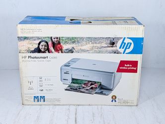 HP Photosmart C4385 All In One Printer Scanner Copier New Sealed
