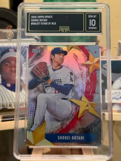 Shohie Ohtani - 2025 Topps / Stars Of MLB insert 🔥 GMA Mint 10 💎