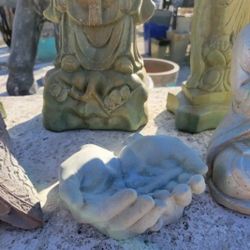 Concrete Hand Planter / Cement Backyard Patio Pots Garden Planters