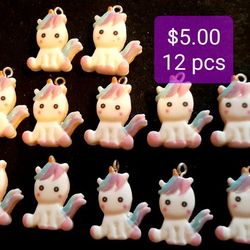 Unicorn Resine Charm