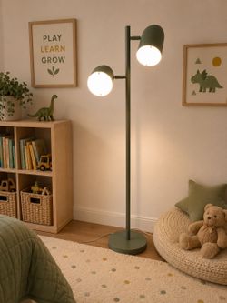 Crate & Kids Crate & Kids Matching Sage Green Lamp Set – Floor Lamp + Desk Lamp