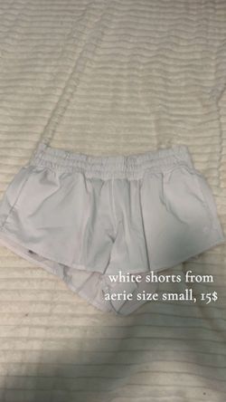 white shorts from aerie