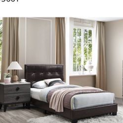 -> 👉Twin Platform Bed With Orthopedic Supreme Mattress Included 