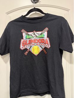 Glendora Lassie Softball League Youth Size Medium Gildan Black Cotton T-Shirt
