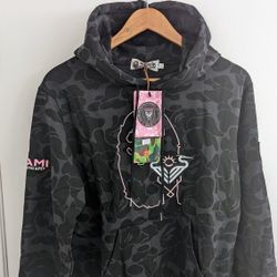 Bape x Inter Miami 30th Anniversary Black Hoodie