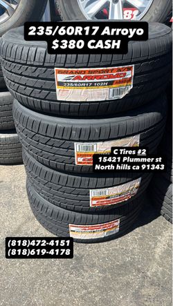 235/60R17 Arroyo ( 4 New Tires )