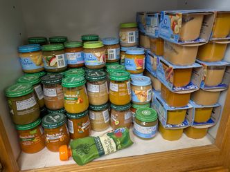 Baby food and oatmeal
