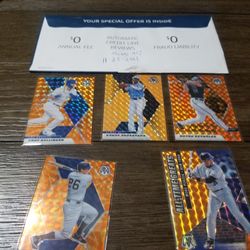 Base Ball Cards Mosaic Fractor Lots