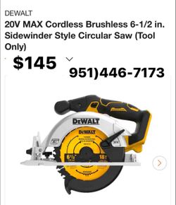 Cir saw 6- 1/2  brushless sidewinder only