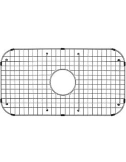 Serene Valley Sink Bottom Grid 27-1/2" x 14-1/4", Centered Drain with Corner Radius 3-1/2", NDG2814C