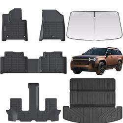 Floor Mats & Large Trunk Mat  for 2024-2025 Hyundai Santa FE