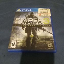 Sniper 3 Ghost Warrior Ps4