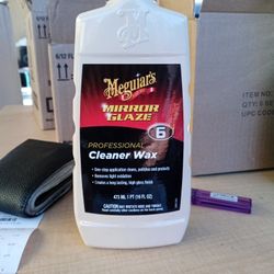 Meguiar's Mirror Glaze Cleaner Wax.