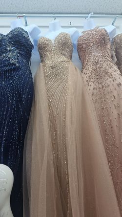 Gold formal dress