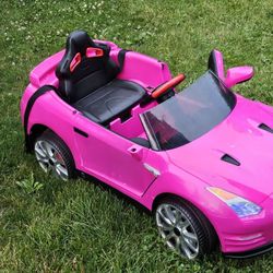Pink 12V Nissan GT-R Ride On Car W/ Charger