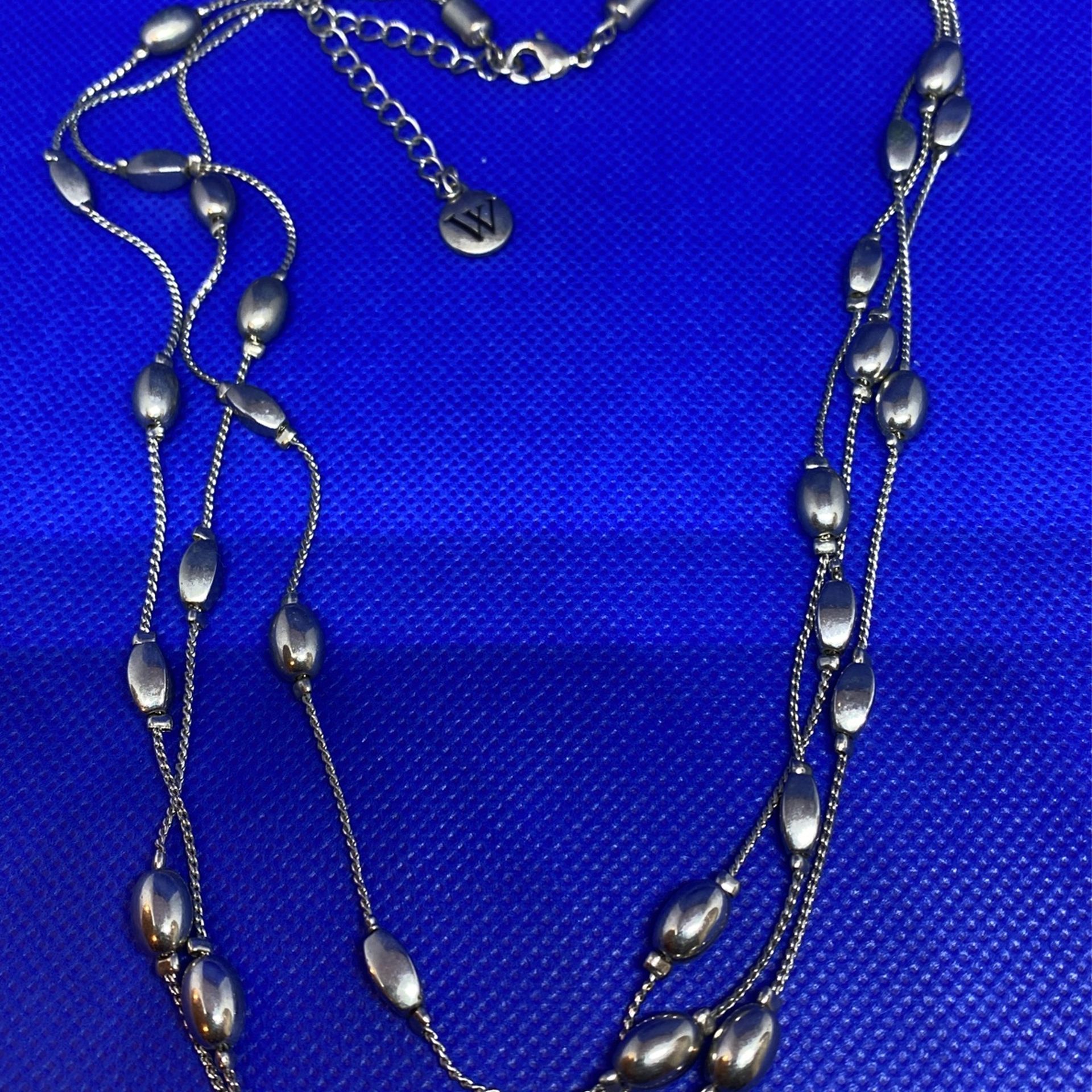 Sterling Silver Three Layer Necklace