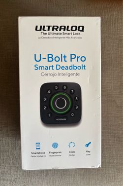 ULTRALOQ U-Bolt Pro Smart Deadbolt with Fingerprint ID Brand New Sealed Box