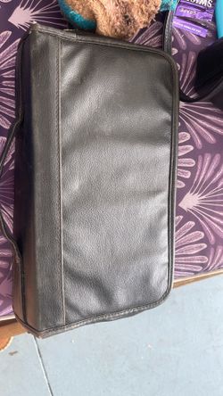 CD case black leather