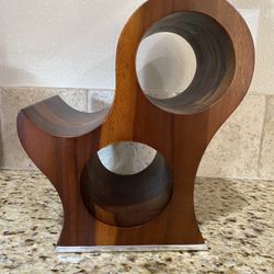 Nambe 3 Bottle Wine Rack