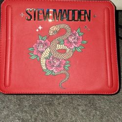 Steve Madden Red Faux Leather Hand Bag