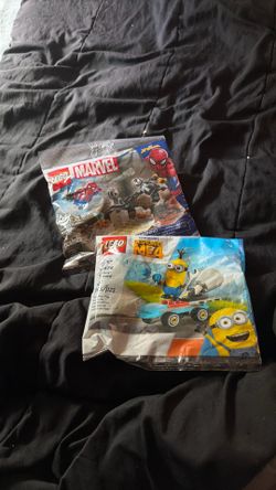 Minions and spiderman Polly bags lego