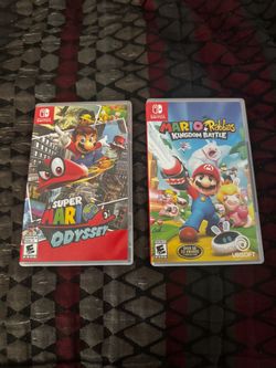 Super Mario odyssey & Mario + Rabbids kingdom battle - Nintendo switch