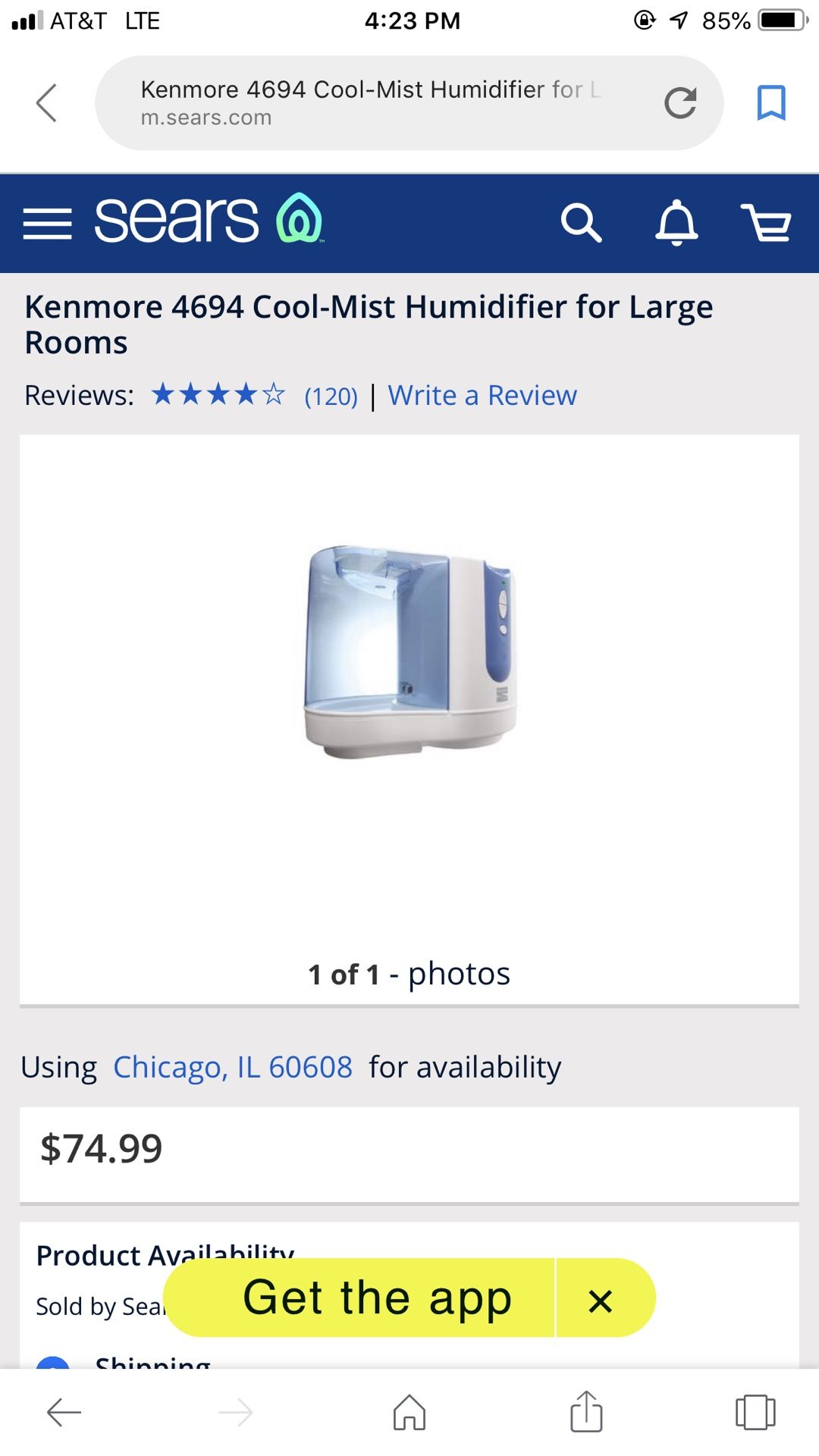 Kenmore cool mist humidifier filter deals