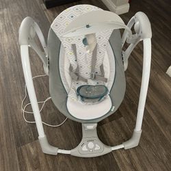 Baby Swing Kid2 White, Blue Grey 