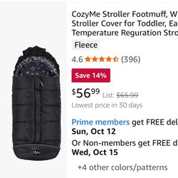 CozyMe Winter Stroller Cover for Toddler, Easy Temperature Reguration Stroller( 6m-4T)