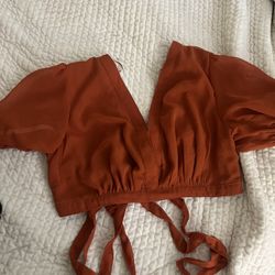 Orange Blouse