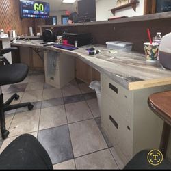 Reception Desk And 4 Chairs