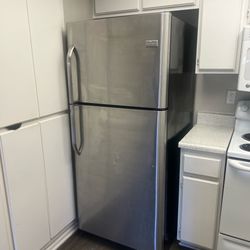 Bed, refrigerator, couch
