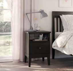Pair Of Gorgeous IKEA Idanas Brown Nightstands