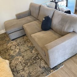 Crate and Barrel Axis 2 Piece Sectional 