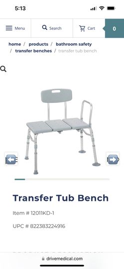 Drive-Transfer tub Bench