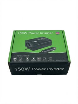 150W Modified Sine Wave Car Power Inverter DC to AC w/ USB & Protection