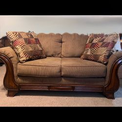 Barely Used Sofa And Loveseat