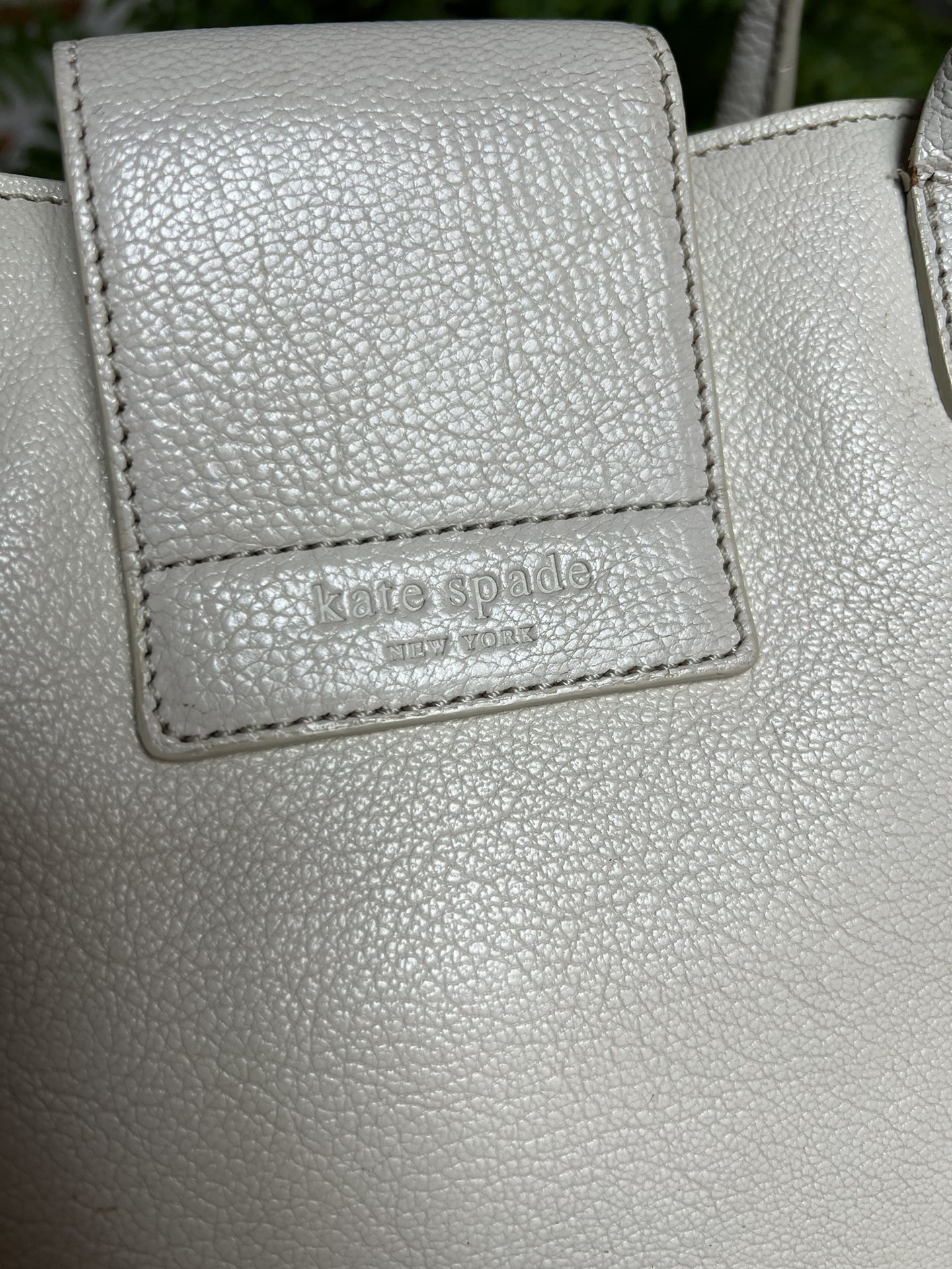 Kate Spade Leather Tote Bag - White 