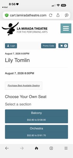 Lily Tomlin ticket