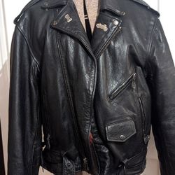 Size Large Lace Up Motorcycle Jacket