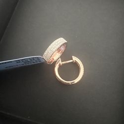 Rose Gold Sterling Silver Earrings 
