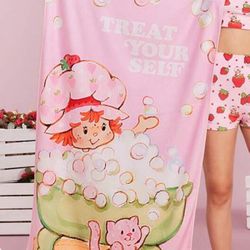 Strawberry Shortcake Bath Towel And Head Towel 