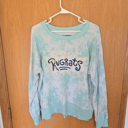 Nickelodeon Rugrats Tie Dye Aqua Reef Lounge Set Women's Sleepwear