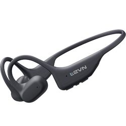 LEVN Bone Conduction Headphones, Open Ear Running Headphones Bluetooth 5.3, 14H Battery Sweatproof & Waterproof, Wireless with Built-in Mic for Cyclin