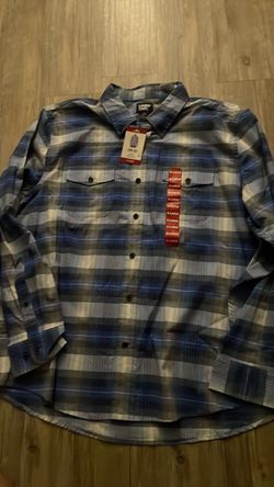 Lands' End Men's Plaid Button-Down Shirt XL