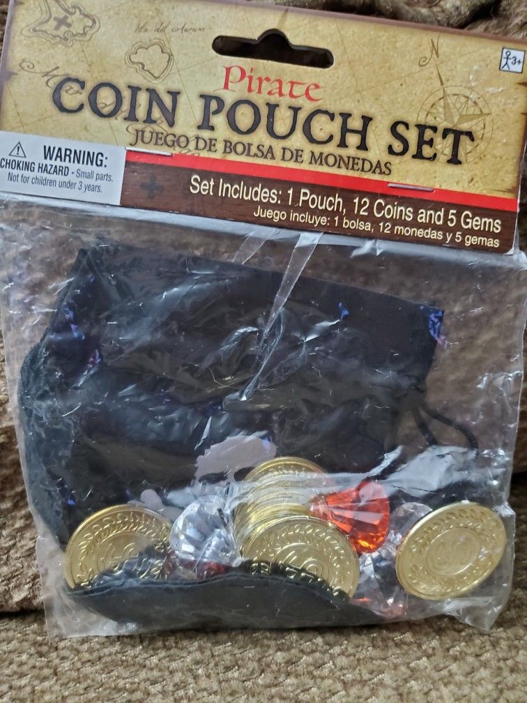 Pirate Coin Pouch Halloween Costume Set