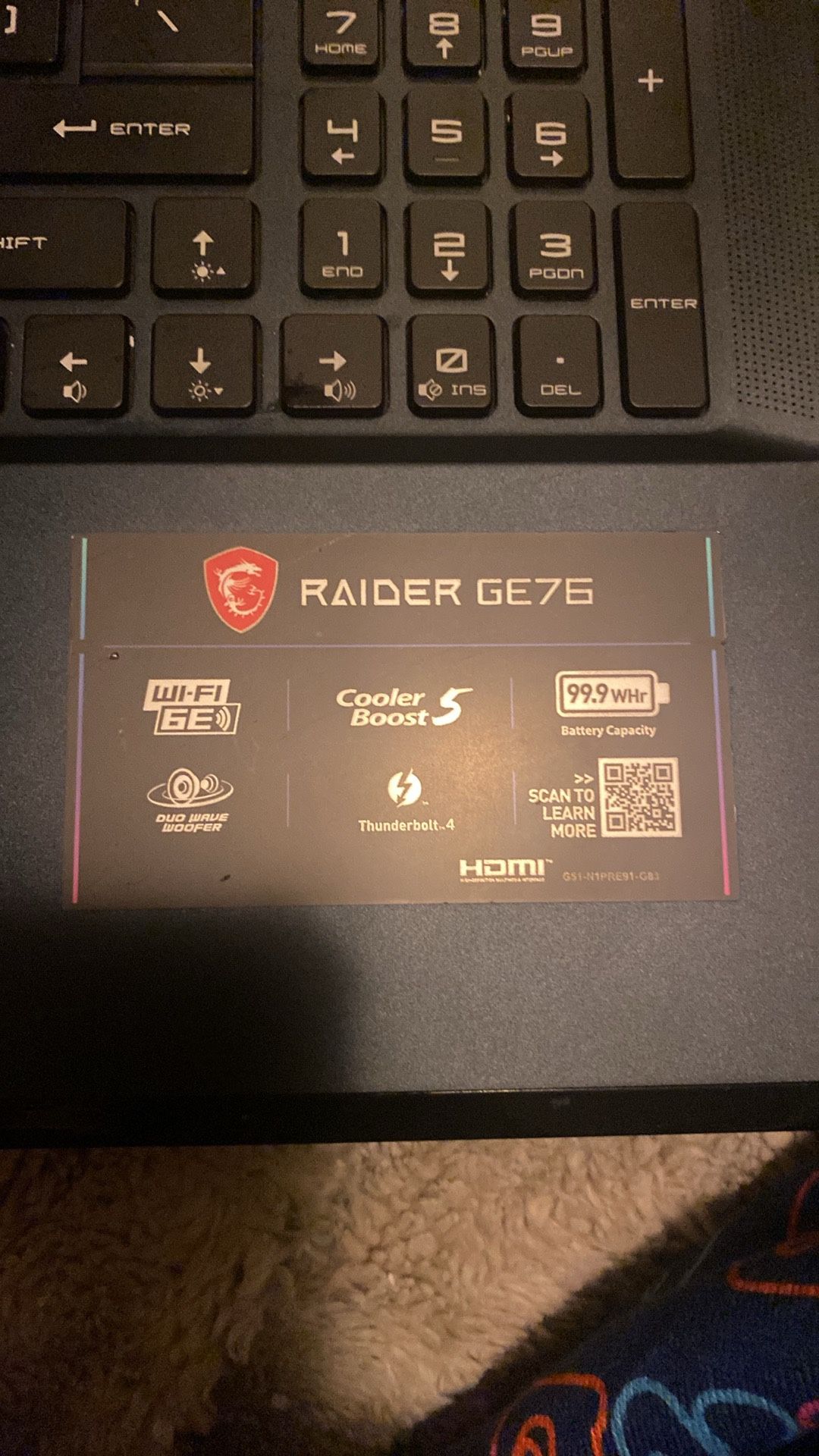 Msi ge76 Raider Laptop