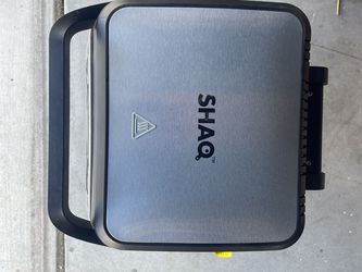 3x1 As Seen  Shaq Smokeless Grill and Press - Silver