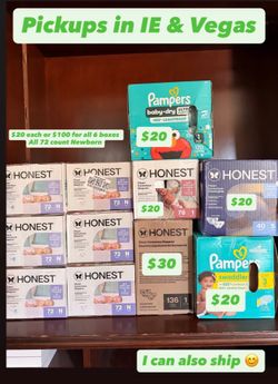 Honest Diapers & Pampers Diapers